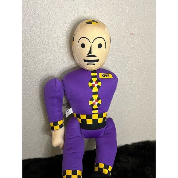 Vintage Crack-Ups "Spin" Purple Crash Test Dummy 21" Plush Doll 1992 Tyco - Picture 1 of 6